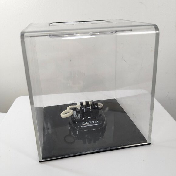 GoPro Other - GoPro clear plastic‎ case box cube display retail container black base acrylic